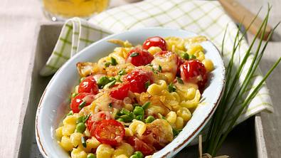 Gratinierte Gemüse-Spätzle Rezept - Foto: LECKER @ Bauer Media Group