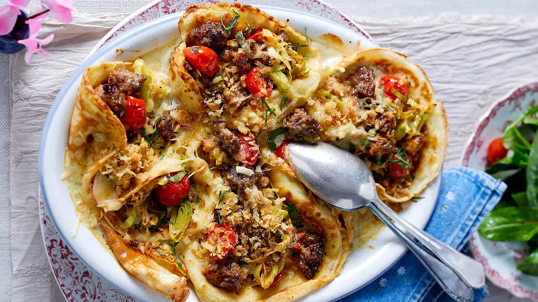 Gratinierte Hack-Galette Rezept - Foto: LECKER @ Bauer Media Group Gratinierte Hack-Galette Rezept - Foto: LECKER @ Bauer Media Group