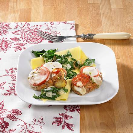 Gratinierte Hack-Medaillons Rezept