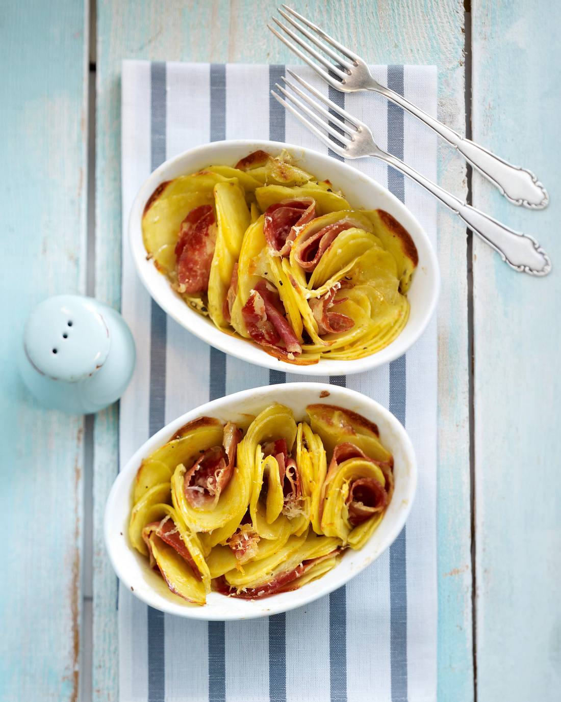 Gratinierte Kartoffeln mit Pancetta und Greyerzer-Käse Rezept | LECKER