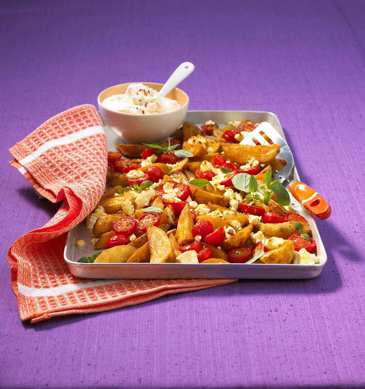 Gratinierte Potato wedges Rezept