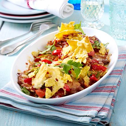 Gratinierte Taco-Schnitzel Rezept