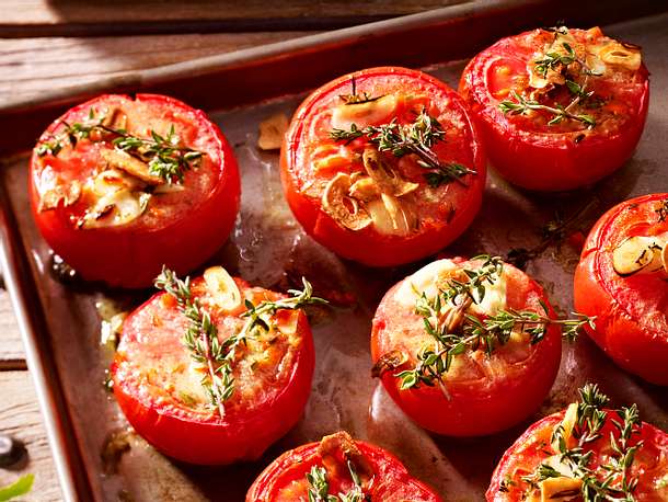 Gratinierte Thymian-Tomaten Rezept Gratinierte Thymian-Tomaten Rezept