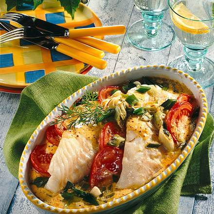 Gratinierter Fisch in Senfcreme Rezept Gratinierter Fisch in Senfcreme Rezept