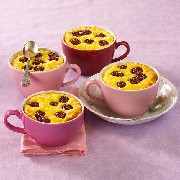 Gratinierter Milchreis mit Kirschen Rezept