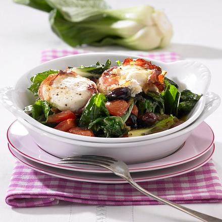 Gratinierter Paksoi mit Ziegenkäse Rezept