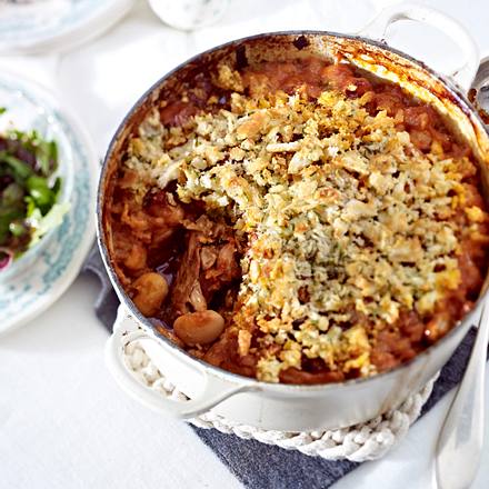 Gratiniertes Entencassoulet Rezept