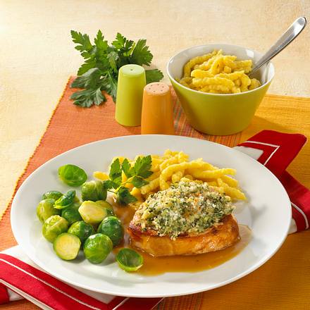 Gratiniertes Kasselerkotelett Rezept Gratiniertes Kasselerkotelett Rezept