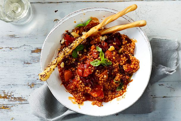 Graupen-Chili sin Carne Rezept