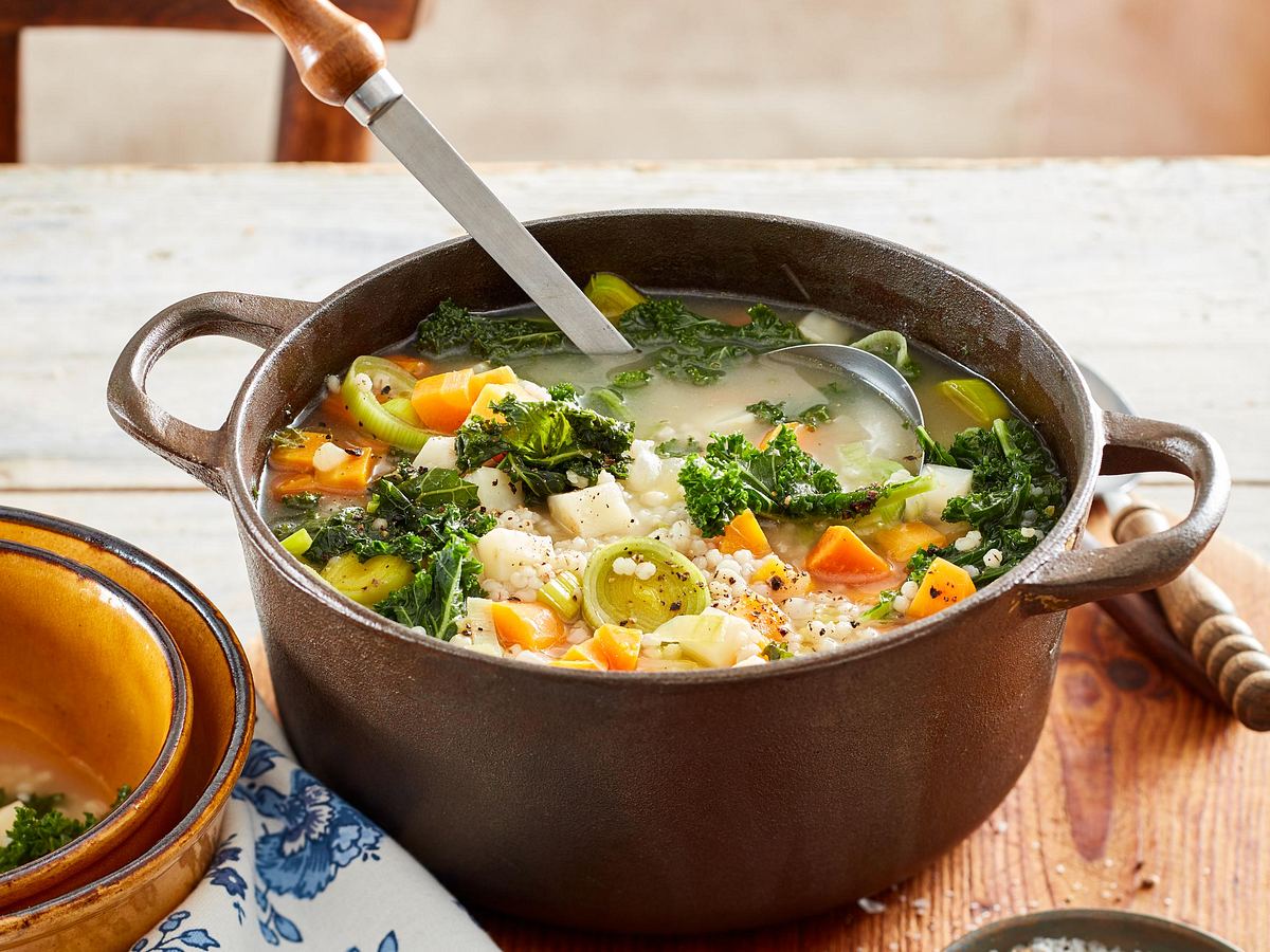 Graupen-Grünkohl-Eintopf Rezept