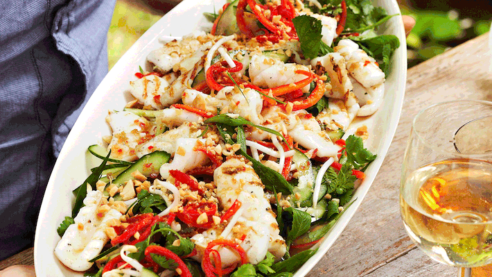 Green Seafood Salad im Thai-style Rezept - Foto: House of Food / Bauer Food Experts KG