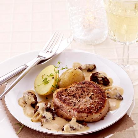 Grenadins de veau au vin jaune Rezept Grenadins de veau au vin jaune Rezept