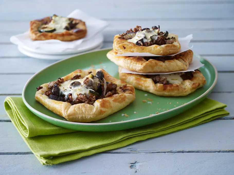 Griechische Kopenhagener mit Hack Rezept Griechische Kopenhagener mit Hack Rezept