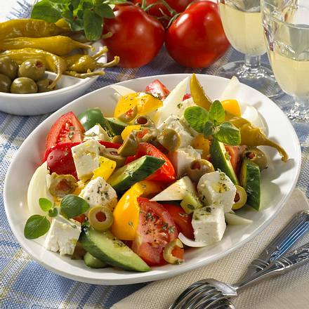 Griechischer Bauernsalat Rezept Griechischer Bauernsalat Rezept