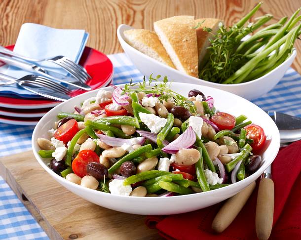Griechischer Bohnen-Salat Rezept Griechischer Bohnen-Salat Rezept