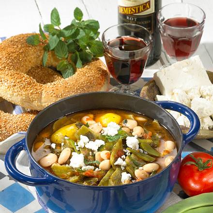 Griechischer Bohnentopf Rezept Griechischer Bohnentopf Rezept