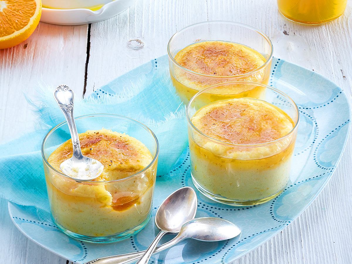 Grießbrei brûlée mit Orangen Rezept