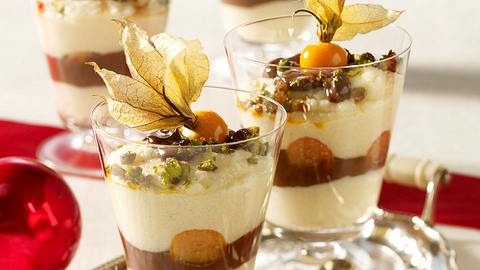 Grießcreme mit Amarettini und karamellisierten Pistazien Rezept - Foto: House of Food / Bauer Food Experts KG