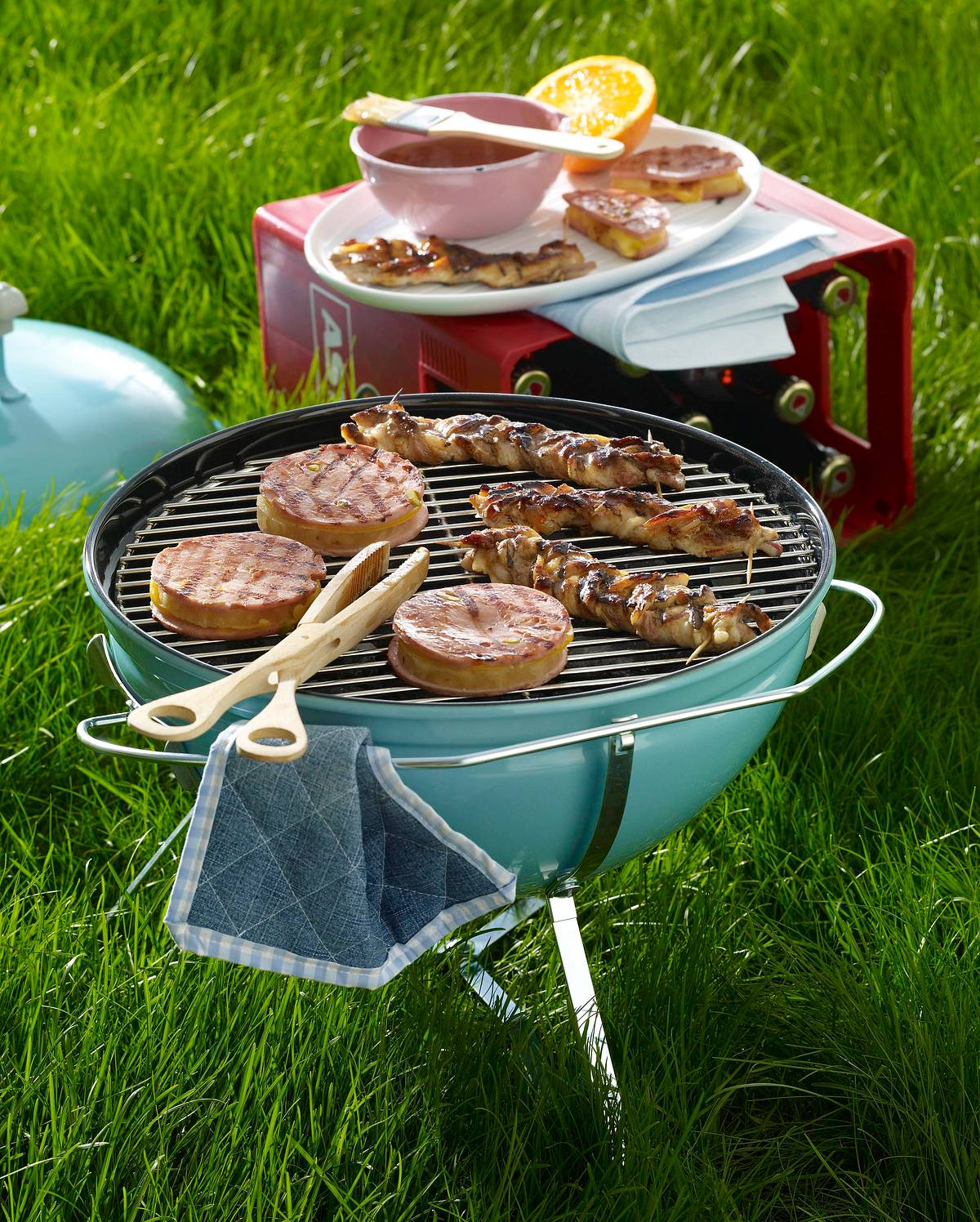 Grill-Zöpfe und Lyoner-Türmchen Hawaii Rezept