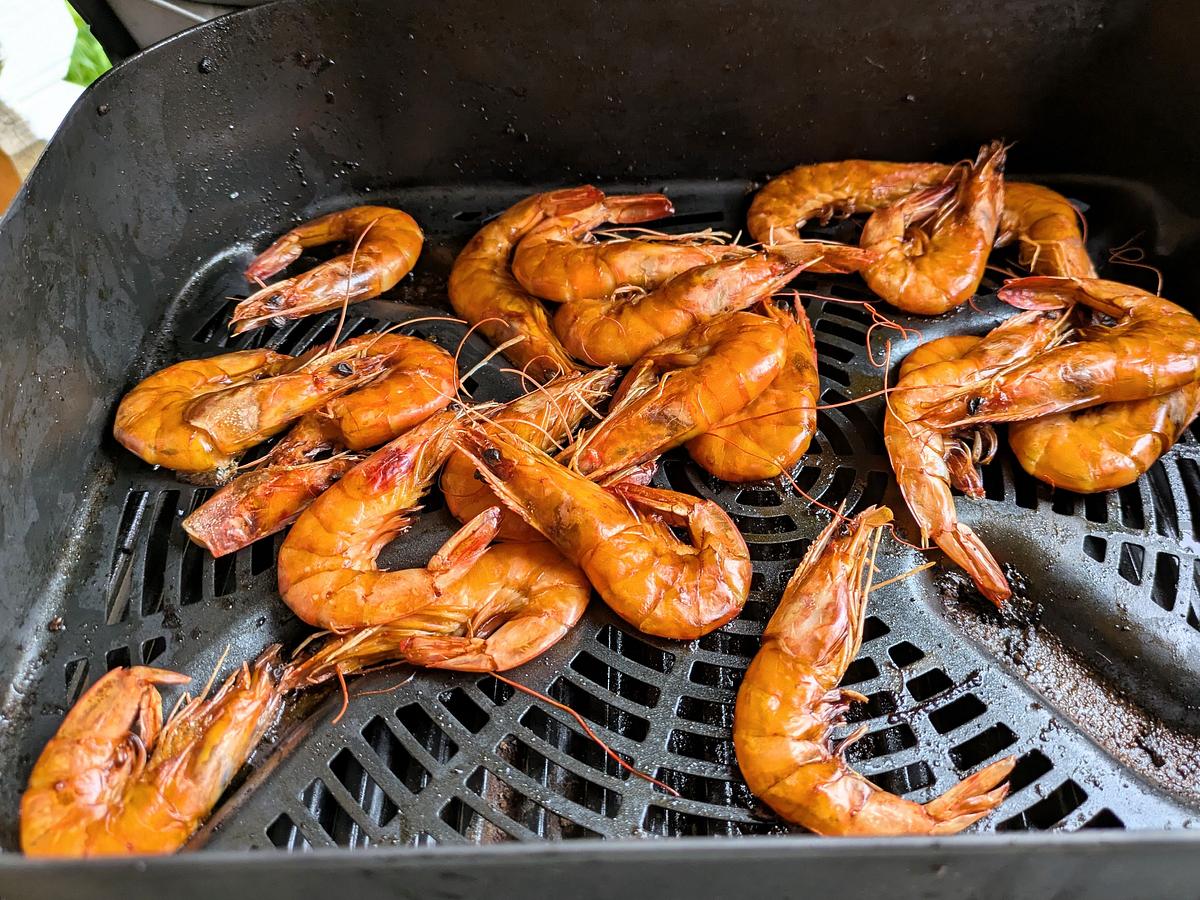 Crevetten im Ninja Grillkorb
