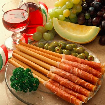 Grissini mit Parmaschinken Rezept Grissini mit Parmaschinken Rezept