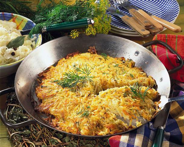 Große Sauerkrautpuffer Rezept Große Sauerkrautpuffer Rezept
