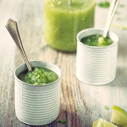 Grüner Gazpacho für den Mädchenabend Rezept