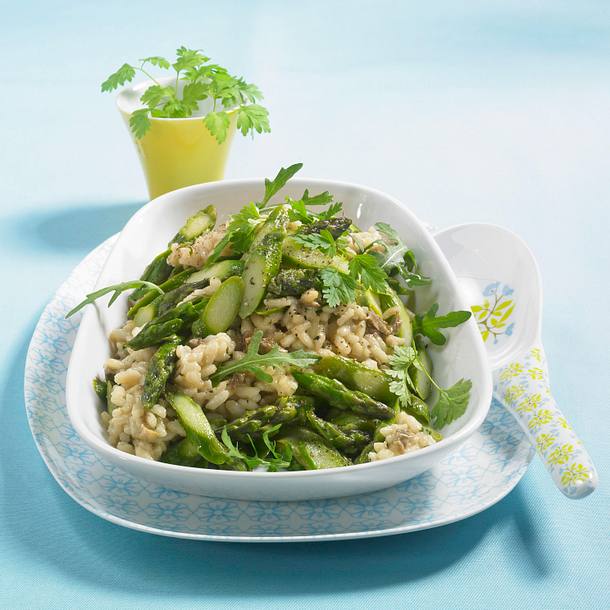 Grünes Spargel-Risotto Rezept