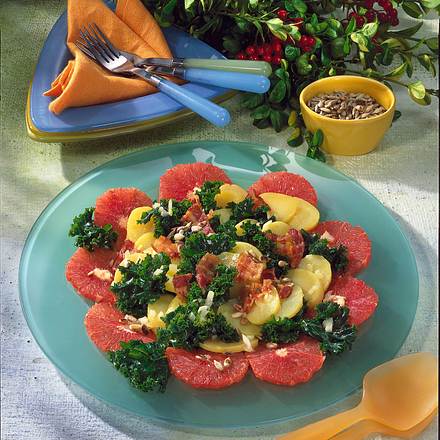 Grünkohl-Grapefruit-Salat Rezept Grünkohl-Grapefruit-Salat Rezept
