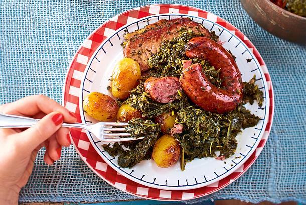 Grandioser Grünkohl Rezept Grandioser Grünkohl Rezept