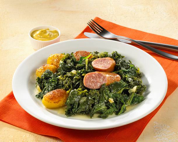 Grünkohl mit Kochwurst Rezept