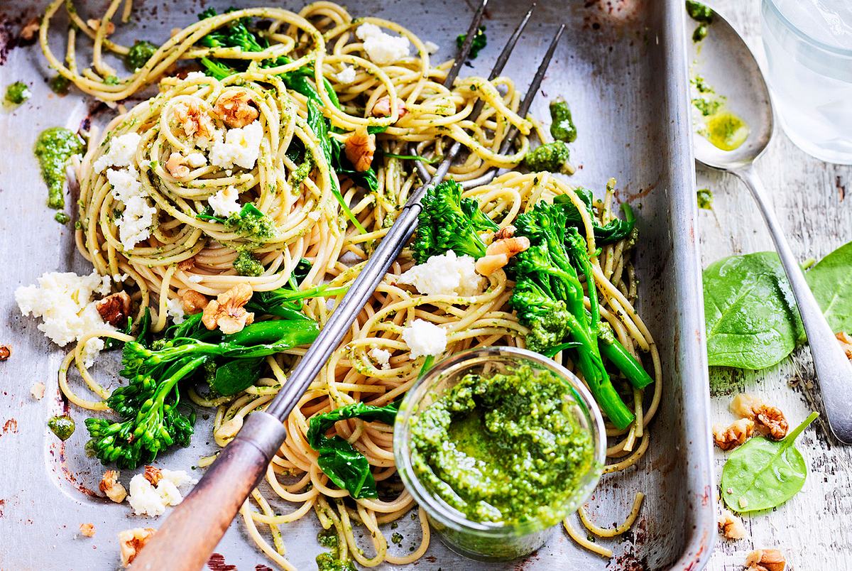 „Grüner wird’s nicht“-Brokkolini-Pasta Rezept