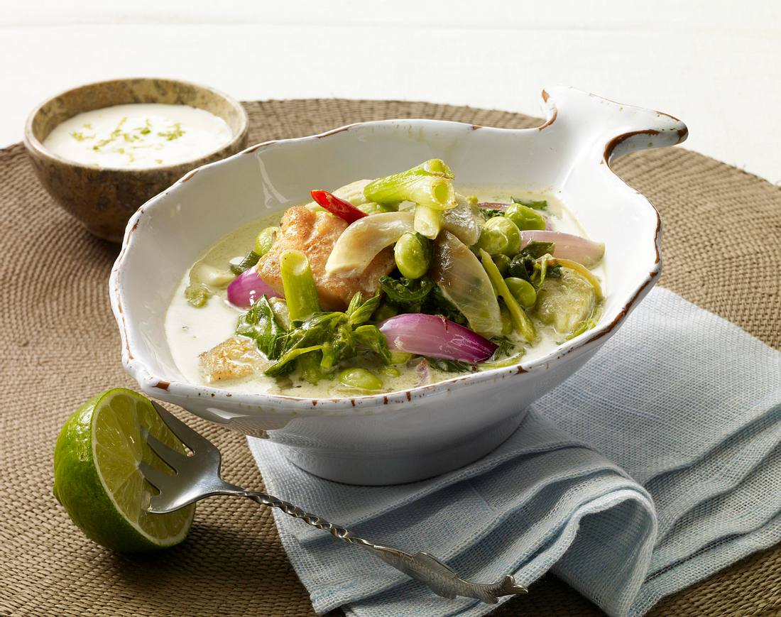 Grünes Fischcurry Rezept | LECKER