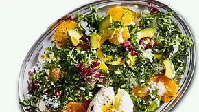Grünkohlsalat mit Orangendressing Rezept - Foto: LECKER @ Bauer Media Group Grünkohlsalat mit Orangendressing Rezept - Foto: LECKER @ Bauer Media Group