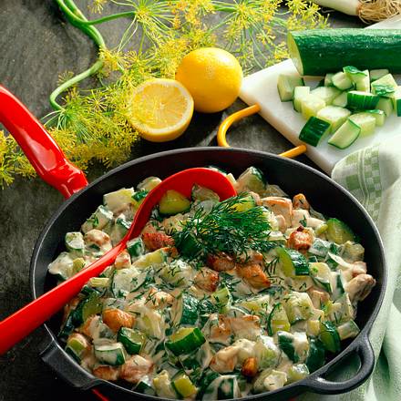 Gurkengemüsepfanne Rezept Gurkengemüsepfanne Rezept