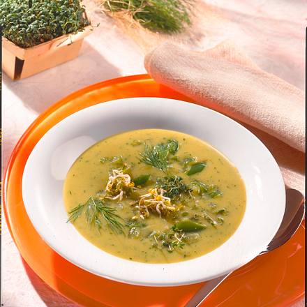 Gurkensuppe mit Sprossen Rezept Gurkensuppe mit Sprossen Rezept