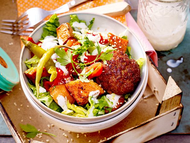 „Gut durch den Nachmittag“-Süßkartoffelsalat Rezept