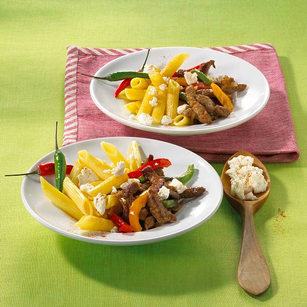 Gyros-Paprika-Nudeln Rezept Gyros-Paprika-Nudeln Rezept