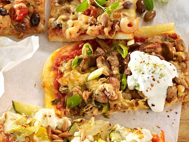 Gyros-Pizza mit Tsatsiki Rezept Gyros-Pizza mit Tsatsiki Rezept