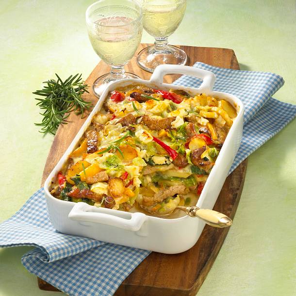 Gyros-Schnitzel-Auflauf Rezept Gyros-Schnitzel-Auflauf Rezept
