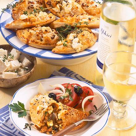 Gyros-Taschen mit Feta Rezept Gyros-Taschen mit Feta Rezept