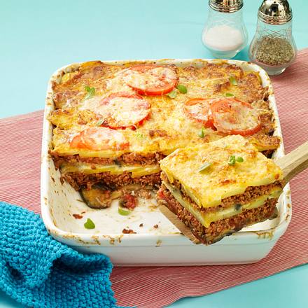 Hack-Moussaka Rezept