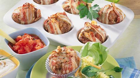 Hack-Muffins in Baconhülle Rezept - Foto: House of Food / Bauer Food Experts KG