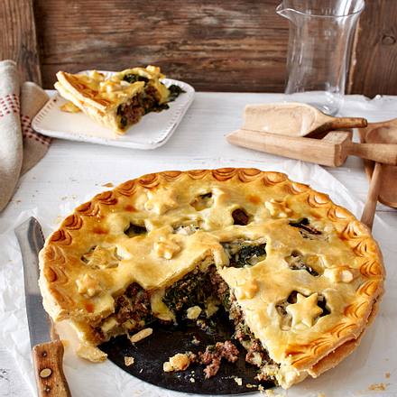 Hack-Spinat-Pie Rezept