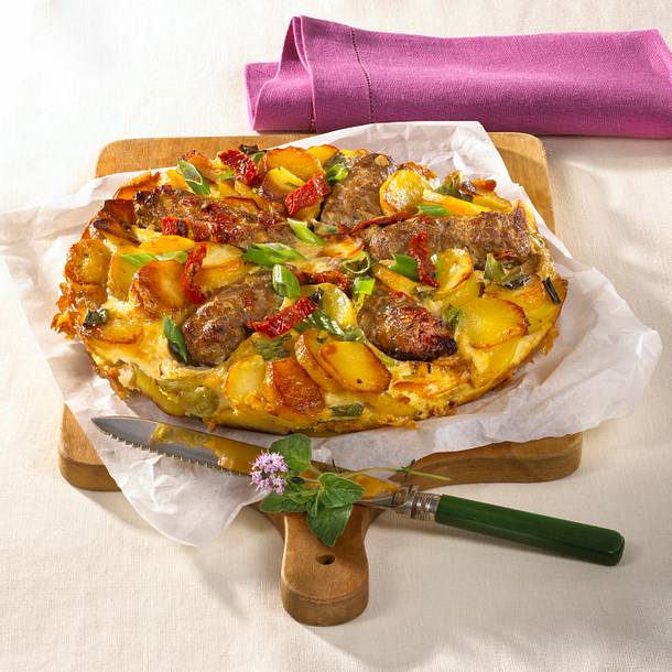 Hack-Tortilla mit Tomatensalsa Rezept