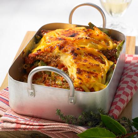 Hackauflauf mit Bohnen Rezept Hackauflauf mit Bohnen Rezept