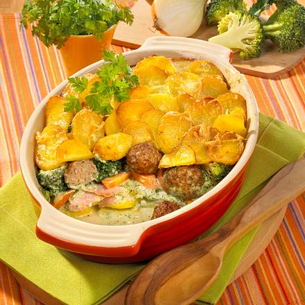 Hackbällchen-Kartoffel-Auflauf Rezept Hackbällchen-Kartoffel-Auflauf Rezept