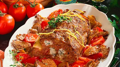 Hackbraten mit Gorgonzola Rezept - Foto: LECKER @ Bauer Media Group