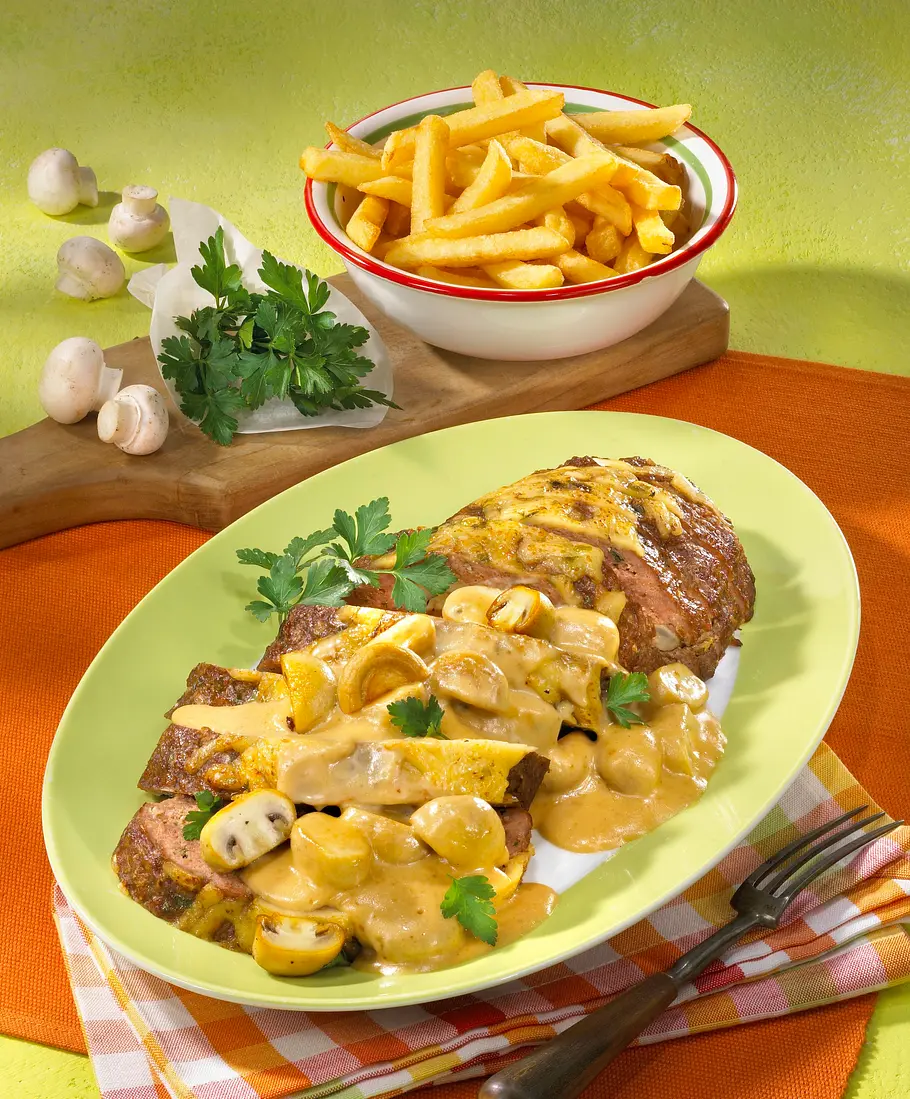 Hackbraten mit Jägersoße Rezept