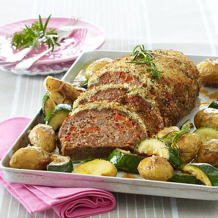 Hackbraten Mit Krauterkruste Rezept Lecker